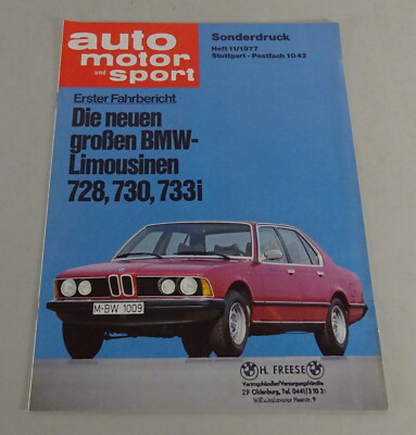 Brochure/Brochure Car, Motor & Sport Driving Report E23 7 Series 11/1977