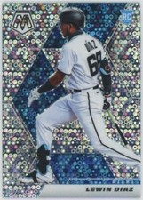 2021 Panini Mosaic Lewin Diaz Rookie Variation Quick Pitch Silver Prizm RC