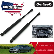 2X Front Hood Lift Supports Bonnet Gas Struts For BMW E46 325i 330Ci 2001-2006