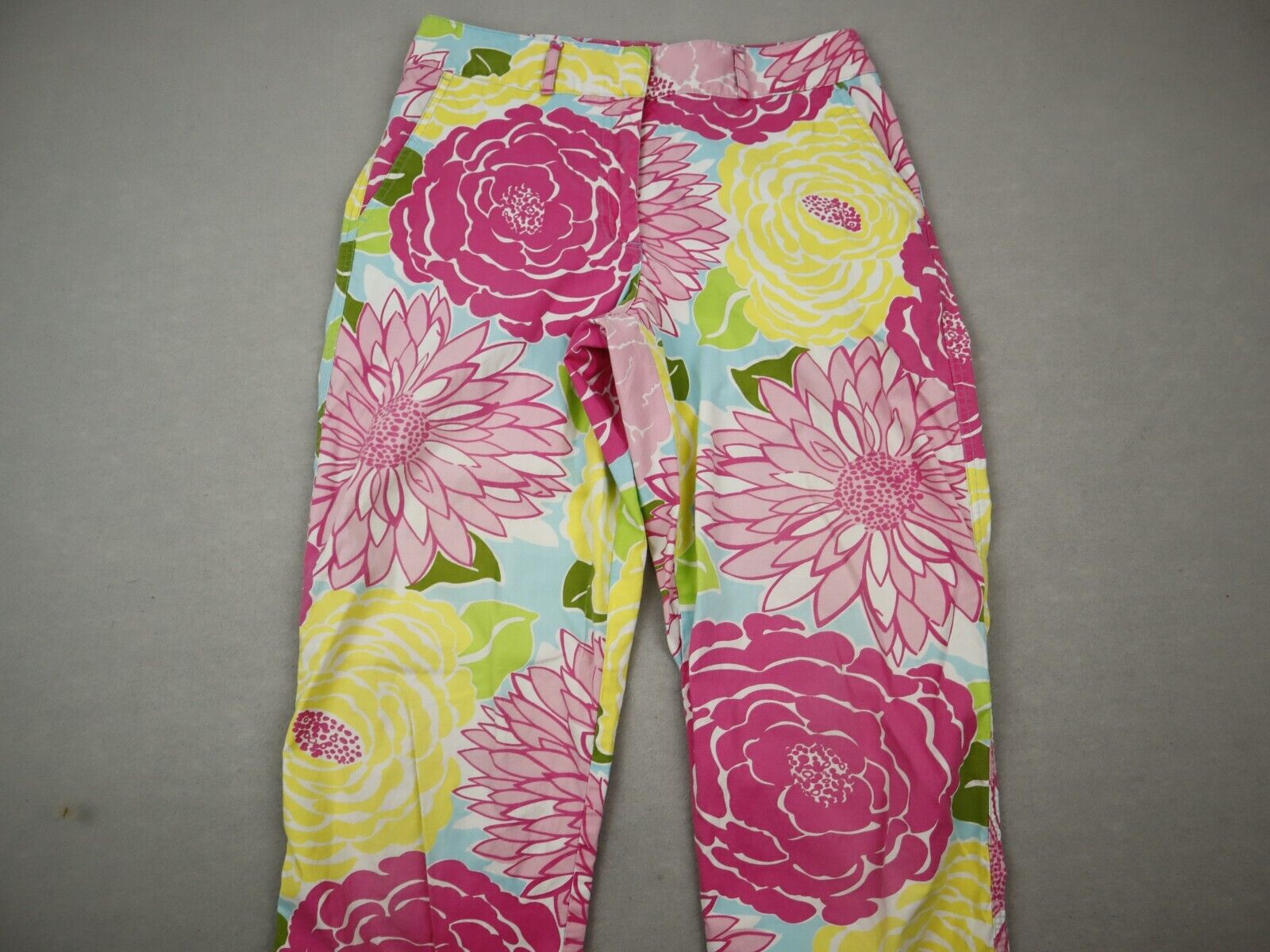 Lilly Pulitzer Pants Women 6 Pink Yellow Floral S… - image 4