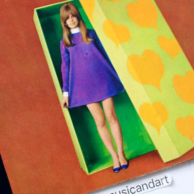 MARIANNE FAITHFULL FRANCOISE HARDY PATTIE BOYD SYLVIE VARTAN '67 FRENCH MAGAZINE