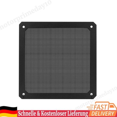 3Pcs Magnetic Dust Filter Computer Case Fan Dustproof Mesh Cover Net (9cm)(Black