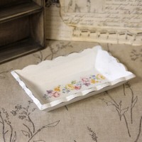Vintage Holzschale 23X14 Cm Schale Servierschale Holz Landhaus Shabby Handarbeit