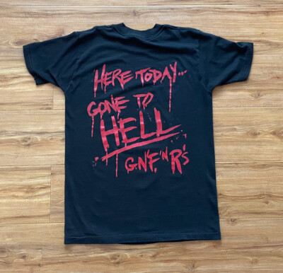 Vintage 90s Guns n Roses Here Today Gone To Hell Black T-Shirt 