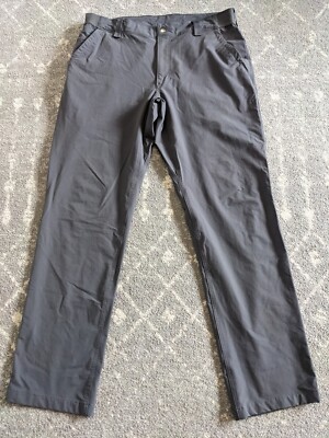 Duluth Trading Co Pants Mens 36x34 Gray Jet Equity Nylon Stretch Hiking Work