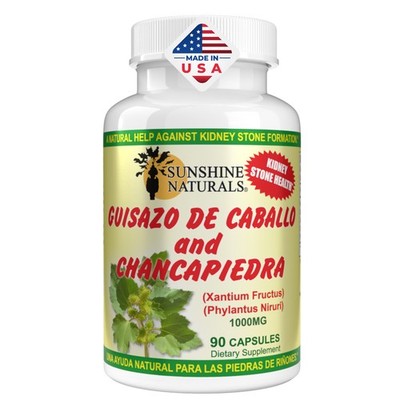 Sunshine Naturals Guisazo & Chancapiedra Herbal Supplement   90 Capsules