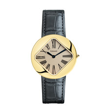 Trémont L003 Or Noir–Gold 33mm Pebble-Inspired Dress Watch Black Italian Leather