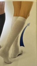 Jobst ActiveWear Knee High Socks 20-30 Cool White Medium