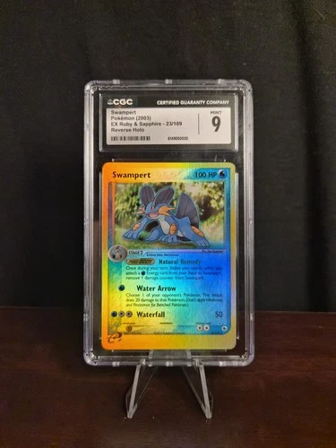 Swampert 23/109 Ruby and Sapphire Reverse Holo CGC 9
