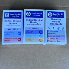 Level Up Rn Cathy Parke 20120 Medical Surgical Nursing Cards Volumes 1&2 & More!