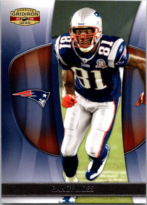 Randy Moss 2009 Donruss Gridiron Gear #75 New England Patriots