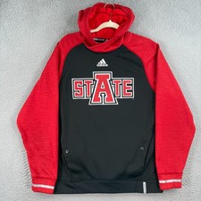 Arkansas State Red Wolves Team Issued Hoodie MENS Medium Adidas Pullover