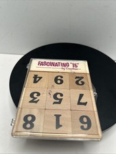 Fascinating "15" Vintage Crestline Wooden Puzzle - Game - MCM - MADE in USA