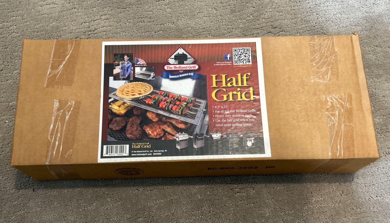 The Holland Grill Half - Rack Grid Stainless Steel BHA3002 -