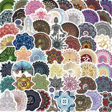 50 Pack of Mandala Stickers for Laptop/Water Bottle/Phone Case/iPad/Kindle