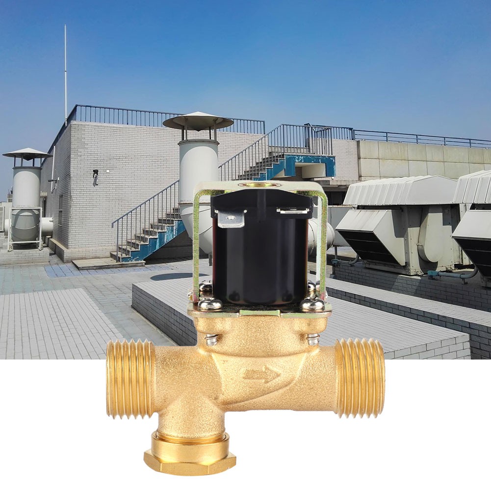 1/2 Brass Electric Solenoid Valve NC Normally Closed Water Inlet Valve (DC12V)