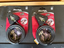 2 Master Lock Cable Lock, Python Adjustable K...