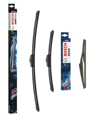 Front + Rear Wiper Blade Set For Nissan Qashqai 2013-2021 BOSCH AEROTWIN