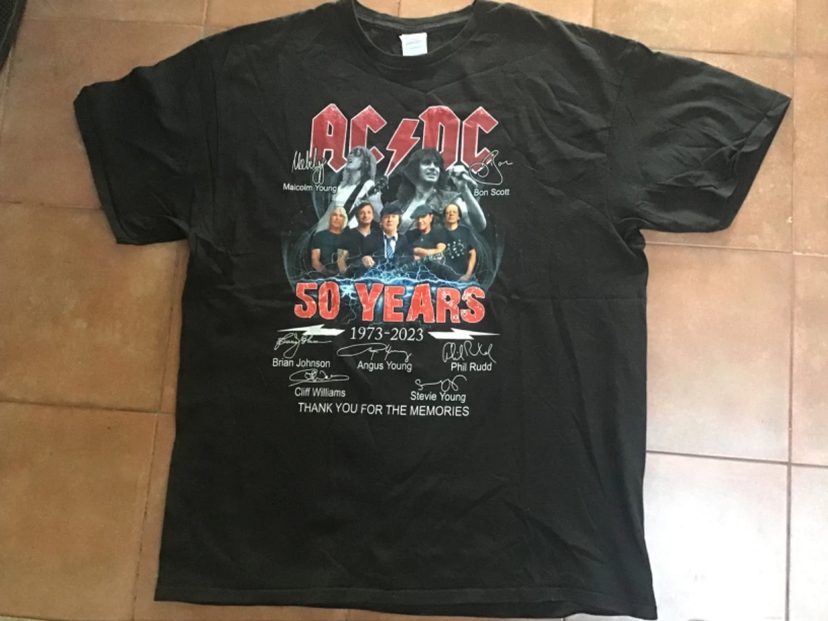 AC/DC T-shirt Homme 'Drop With Enthusiasm' - Lot De 1 - Noir - De S à XXL