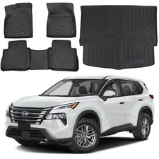 Full Set Floor Mats & Cargo Mats for Nissan Rogue S/SV/SL/Platinum 2021-2026