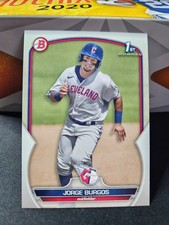 Jorge Burgos #BP-98 Bowman MLB Baseball 2023 Cleveland Guardians 1st Bowman RC