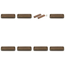 SUZUKI MANJI M-20W 10-Hole Harmonica Wooden Cover Model A-G Keys Japan