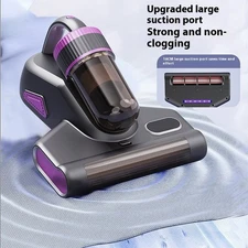 Wireless Mites Vacuum Cleaner UV Sterilization - Large Suction Rolling Brush