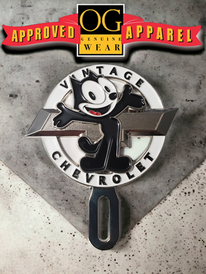 36 37 38 39 Vintage Chevrolet Felix Cat Lowrider Car Truck License