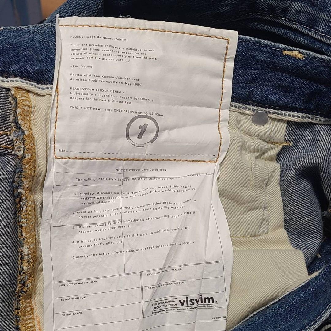 Visvim Distressed Denim Jeans Patch Unique Slim F… - image 11