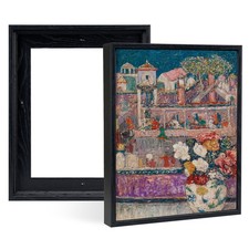 YIVIVEN 2-Pack 12x12 Black Canvas Floater Frame for Art  Prints