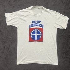 Vintage 80s Airborne RE-UP Size Medium Be All You Can Be "REENLIST" Military USA
