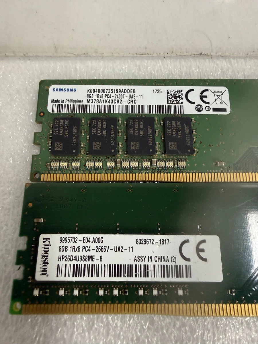 Kingston PC4-21300 (DDR4-2666) Bus Speed Computer RAM 8 GB Total