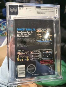 Donkey Kong Jr [1st Print Gloss Sticker] 8.5 | Nintendo NES | PSA WATA CGC VGA