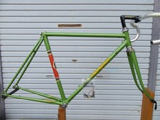 Super raro! Telaio stradale MARASTONI C-T525mm verde chiaro x corpetto arancione fine anni 70