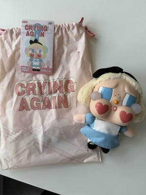 PopMart CRYBABY Crying Again - Vinyl Face Plush - She s Alice - New Without Box