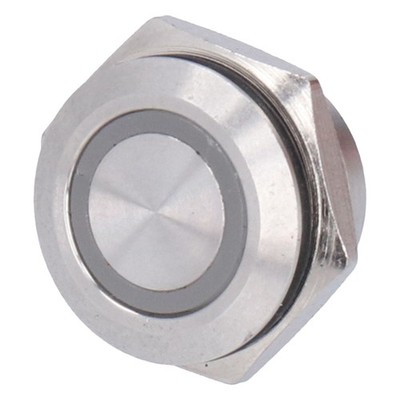 5Pcs Metal Push Button Switch Ultra Dünn Wasserdicht LED 16mm Für Autos LKWs