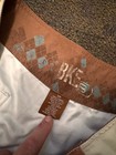 BKE Men's Board Shorts Floral White Brown Blue Size 38 Drawstring back Pocket — photo 2