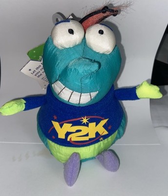 Hallmark Crash The Y2K Bug Plush w NO Sound Vintage 2000 Figure New With Tags