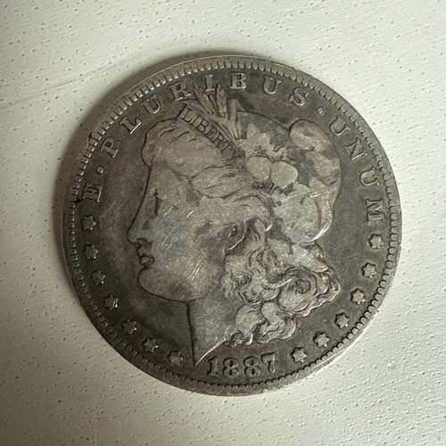 1887 O Morgan Dollar VF Very Fine 90% Silver $1 US Coin FREE SHIPPING