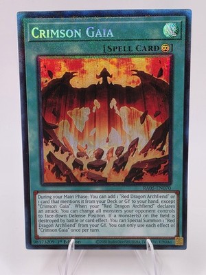 Crimson Gaia RA05-EN070 Prismatic Collector's Rare