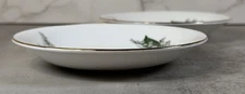 Elizabethan Fine Bone China Taylor & Kent SET 2 Saucers Lily of Valley Gold Trim