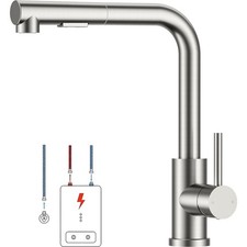 Niederdruck-Küchenarmatur, Einhebel-Warm- und Kaltwasserhahn, Wasserhahn mit ...