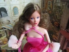 Beautiful Vintage Barbie Pink Sweet Roses PJ Doll Mattel #7455 Stamp 1966