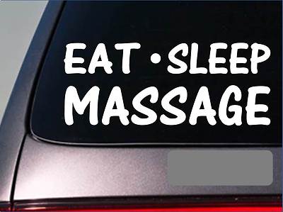 Eat Sleep Massage Sticker *G941* 8'' vinyl massage therapy therapist spa rocks