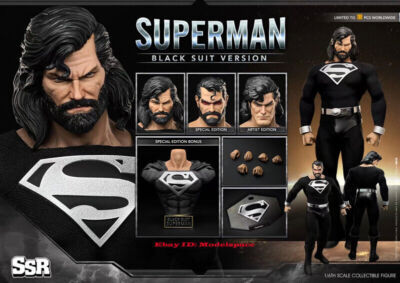 SSR Toys 1/6 SSR003 Comic Black Superman Action Figure EX Version IN STOCK