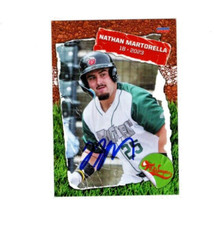 Nathan Martorella 2023 Fort Wayne Tincaps signed autograph baseball card d