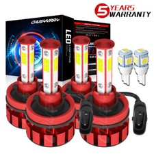 H11 + H9 4x Led Headlight Bulbs For Jeep Grand Cherokee 2017-2025 Low +High Beam