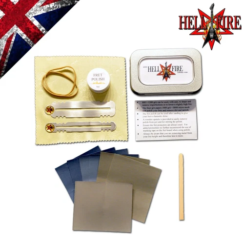 Hellfire Fret Polishing, Finishing & Sanding Kit with case  Luthier Tools Guitar