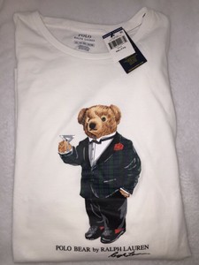 NWT Menâs Ralph Lauren Polo Martini Bear Tuxedo Long Sleeve T Shirt XXL 2XL | eBay
