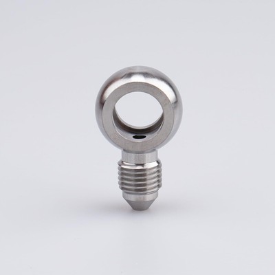 Stainless Steel Straight -4 AN Male to Banjo Eye Hole Diameter 12.2mm Brake B...